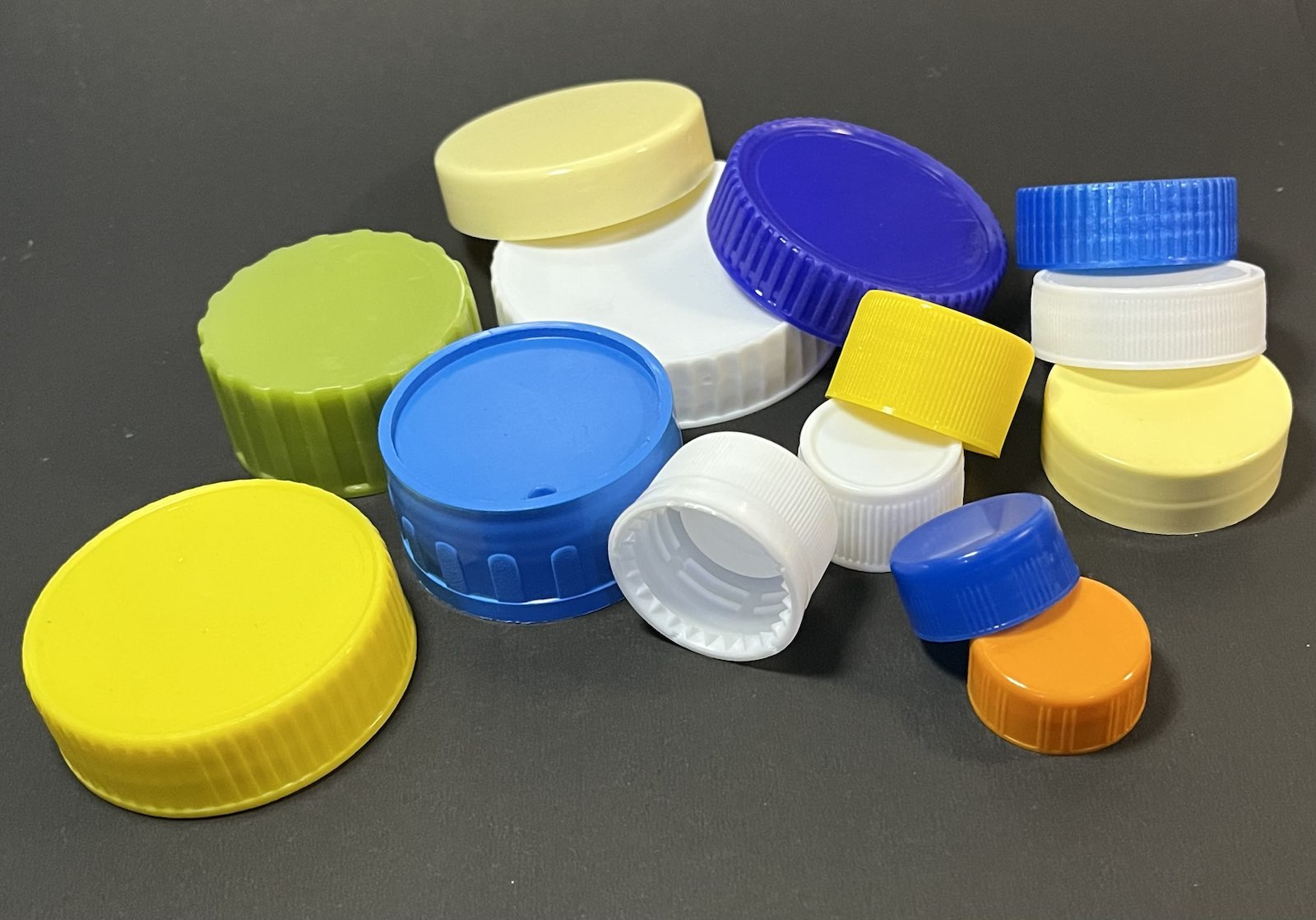 Tamper-evident pharma plastic caps manufactured by A.R. Plastics